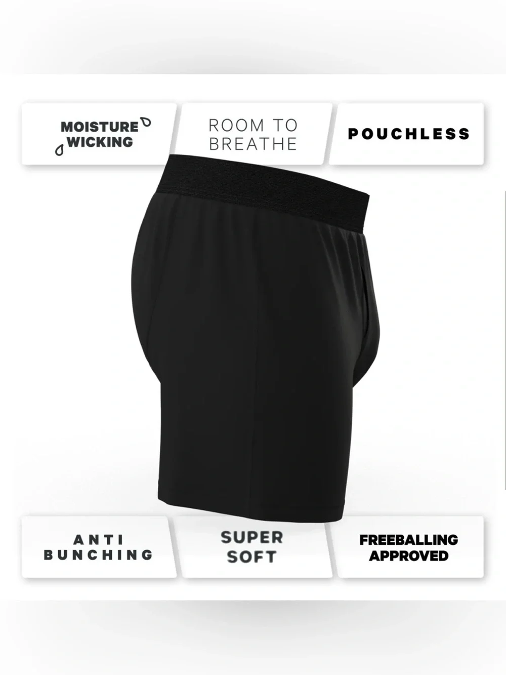 Shinesty Ball Hammock Boxer Fly Threat Level Midnight Black XL NWT IN PACKAGE